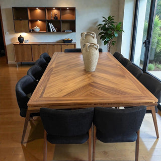 Mesa de Comedor Merida 12P 2.80M Chapa Parota