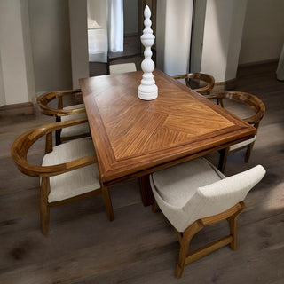 Mesa de Comedor Merida 6P Chapa Parota