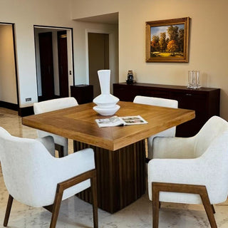 Mesa de Comedor Tulum 4P 1.20M Chapa Parota