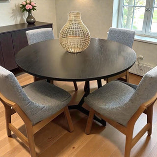 Mesa de Comedor Vigo 4P 1.20M Chapa Encino Chocolate