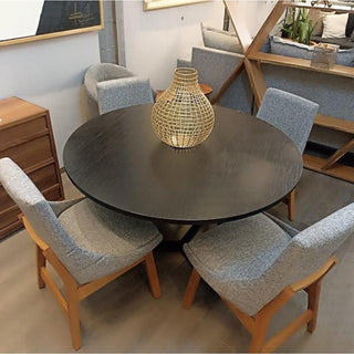 Mesa de Comedor Vigo 4P 1.20M Chapa Encino Chocolate