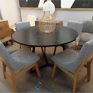 Mesa de Comedor Vigo 4P 1.20M Chapa Encino Chocolate