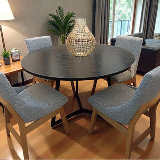 Mesa de Comedor Vigo 4P 1.20M Chapa Encino Chocolate