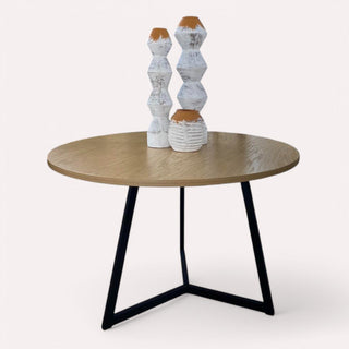 Mesa de Comedor Vigo 4P 1.20M Chapa Encino Nieve