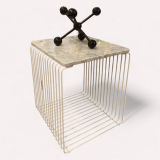 Mesa Lateral Mármol Blanco