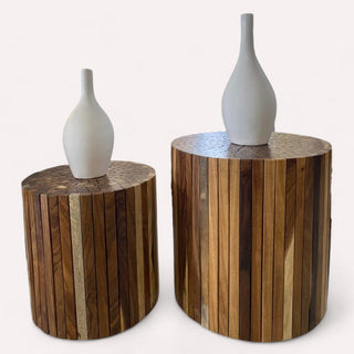 Mesa Lateral Paleras Set de 2 Parota