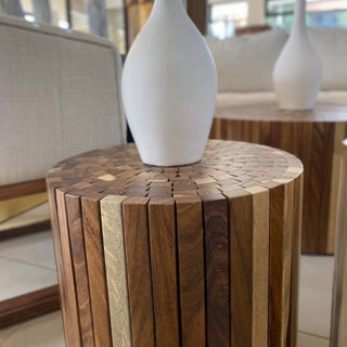 Mesa Lateral Paleras Set de 2 Parota