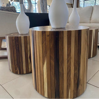 Mesa Lateral Paleras Set de 2 Parota