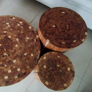 Mesa Lateral Paleras Set de 2 Parota