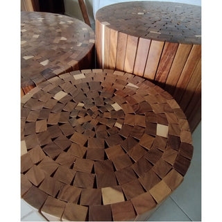 Mesa Lateral Paleras Set de 2 Parota