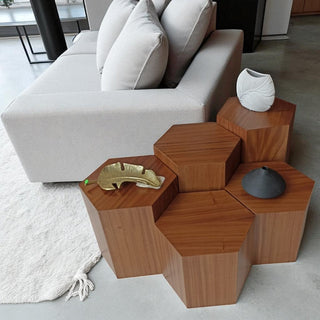 Mesa Lateral Panal Sin Cristal Set de 5
