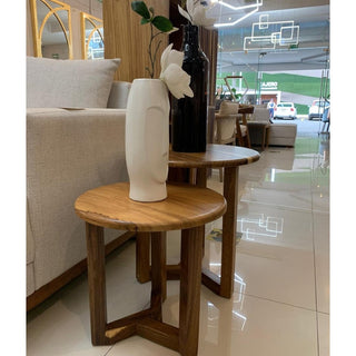 Mesa Lateral Ronda Set de 2 Parota