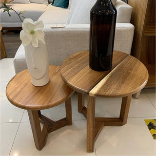 Mesa Lateral Ronda Set de 2 Parota