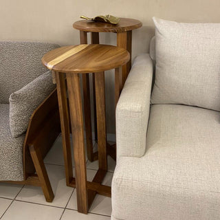 Mesa Lateral Valentina Set de 2 Parota