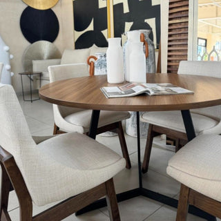 Mesa de Comedor Vigo 4P 1.20M Chapa Parota