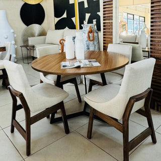 Mesa de Comedor Vigo 4P 1.20M Chapa Parota