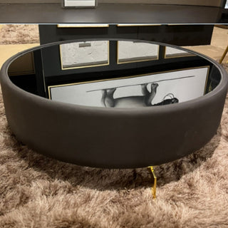 Mesa de Centro Greco Grande Piel Negro