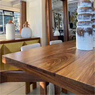 Mesa de Comedor Bari 6P Rectangular Parota