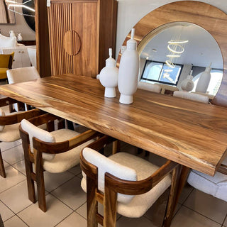 Mesa de Comedor Bari 8P Rectangular Parota