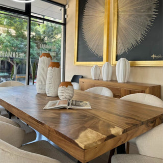 Mesa de Comedor Bari 8P Rectangular Parota