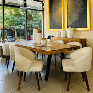 Mesa de Comedor Bari 8P Rectangular Parota
