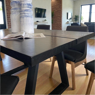 Mesa de Comedor Doha 6P Chapa Encino Negro