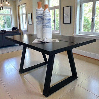 Mesa de Comedor Doha 6P Chapa Encino Negro