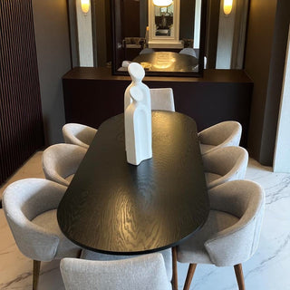 Mesa de Comedor Glam Chapa Encino Chocolate