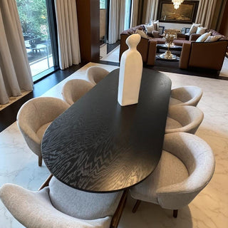 Mesa de Comedor Glam Chapa Encino Chocolate