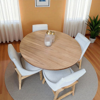 Mesa de Comedor Glam 4P Chapa Parota