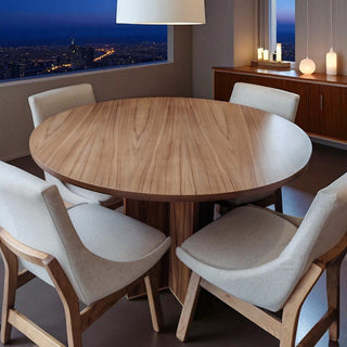 Mesa de Comedor Glam 4P Chapa Parota