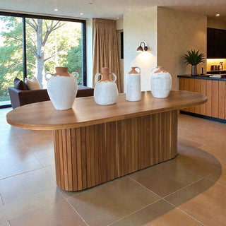 Mesa de Comedor Oval 8P