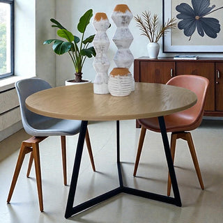 Mesa de Comedor Vigo 4P 1.20M Chapa Encino Nieve