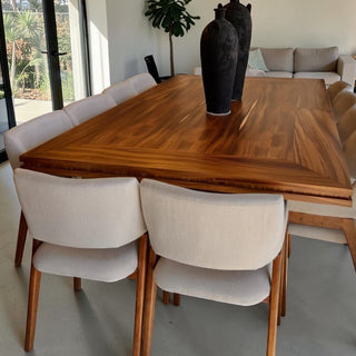 Mesa de Comedor Yakarta 10P 2.40 x 1.10M Chapa Parota