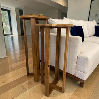 Mesa Lateral Valentina Set de 2 Parota