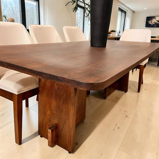 Mesa de Comedor Lux 8P 2.20M Tabla 1"