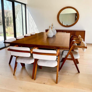 Mesa de Comedor Yakarta 12P Chapa Nogal