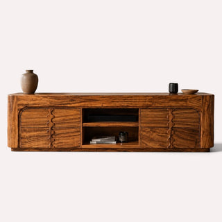 Porta TV Oval Nogal