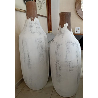 Set Botella Gigante Lisa Café Natural Deslavado