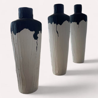 Set Jarrón 147 Nok Greige Negro