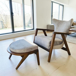 Sillón Ocasional Clark Lounge 2 Pzas Rosa Morada