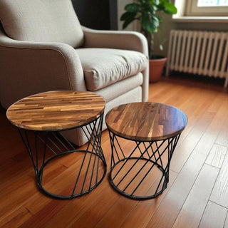 Juego de Mesas Gio Laterales Parota